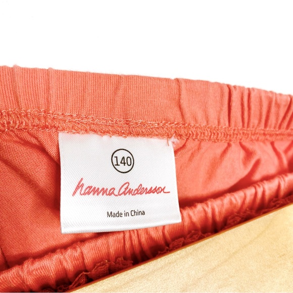 Hanna Andersson Magic Bloom Tulle Shimmer Sparkly Tiered Skirt in Orange - Picture 7 of 9